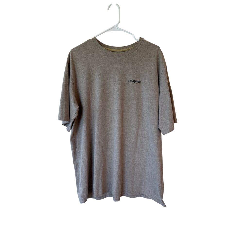 Patagonia Short Sleeve Regular Fit Responsible Tee Shirt Beige Men's Size XXL